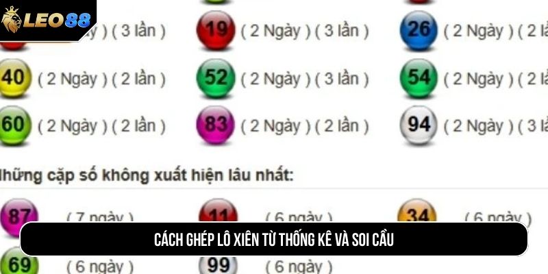 Cách ghép lô xiên từ thống kê và soi cầu